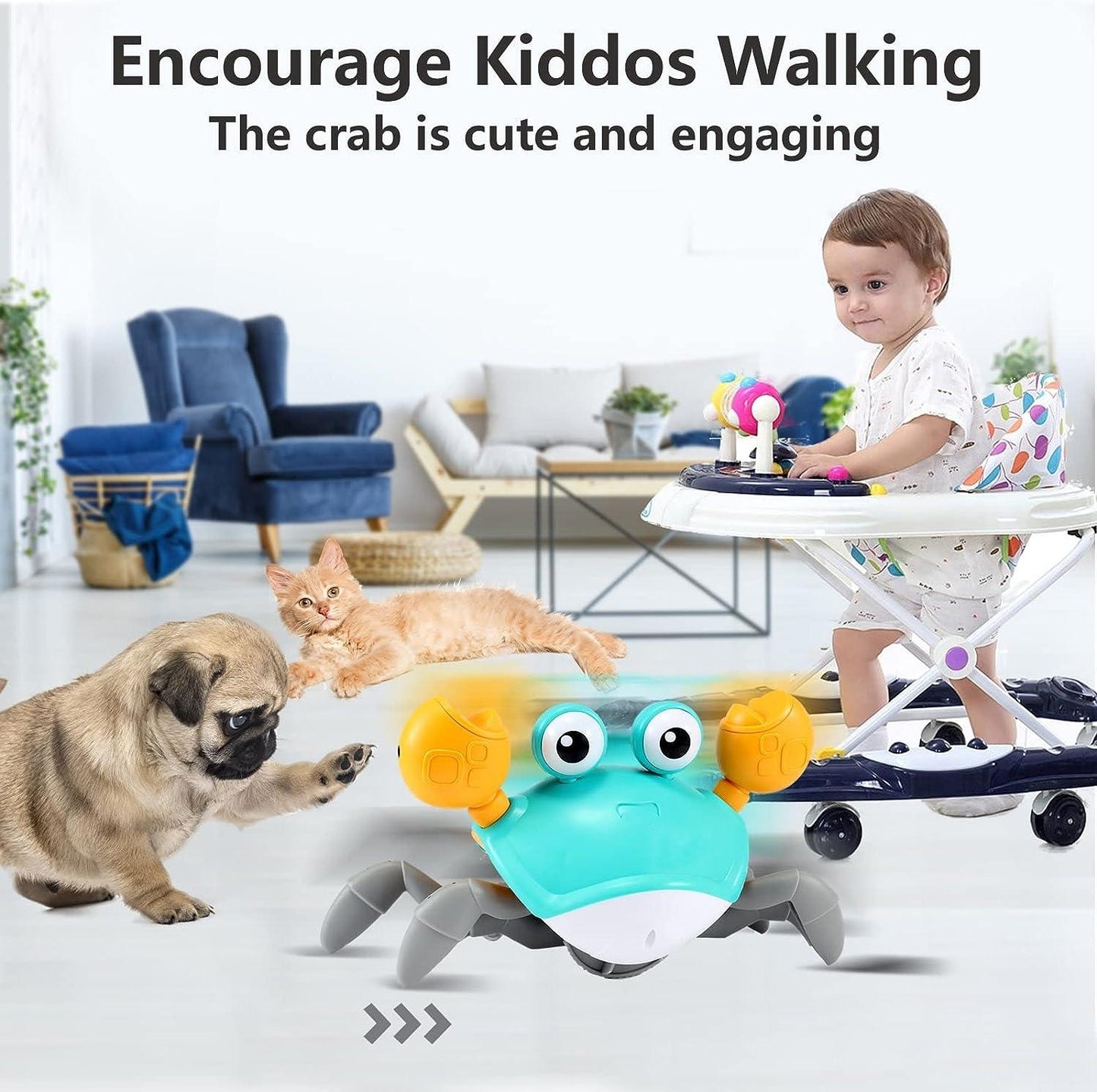 Cute Dancing Crab Toy – USB Rechargeable